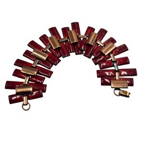 Matisse Renoir Vintage 1950'S
Copper and‎ Red Enamel Nefertiti
Bracelet